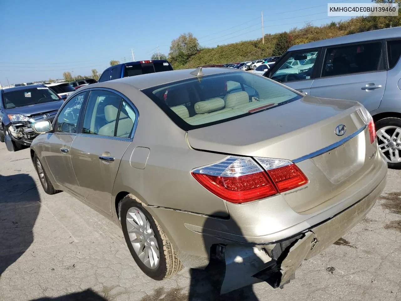 KMHGC4DE0BU139460 2011 Hyundai Genesis 3.8L