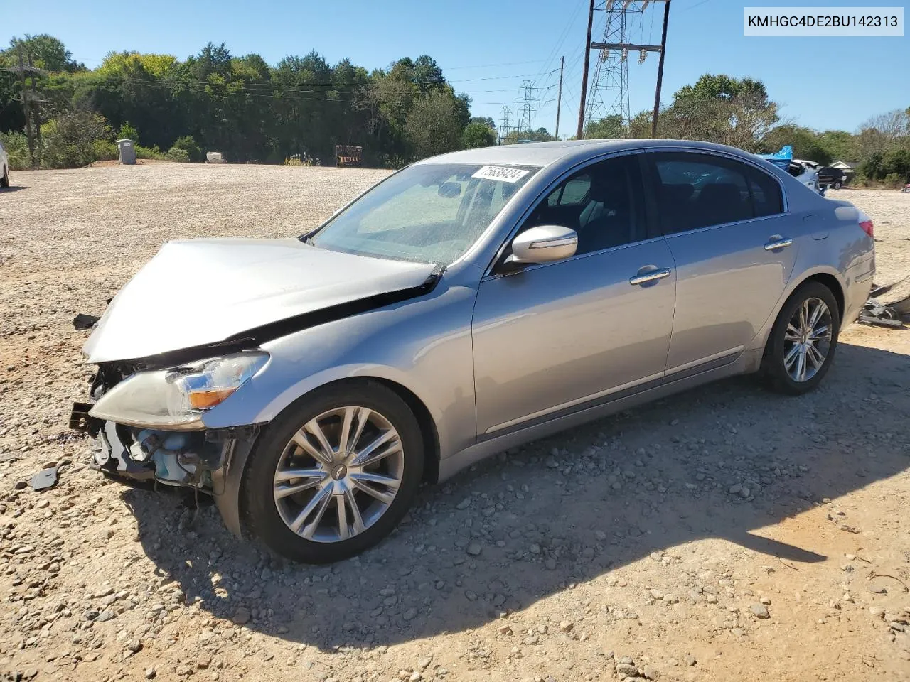 2011 Hyundai Genesis 3.8L VIN: KMHGC4DE2BU142313 Lot: 75638424