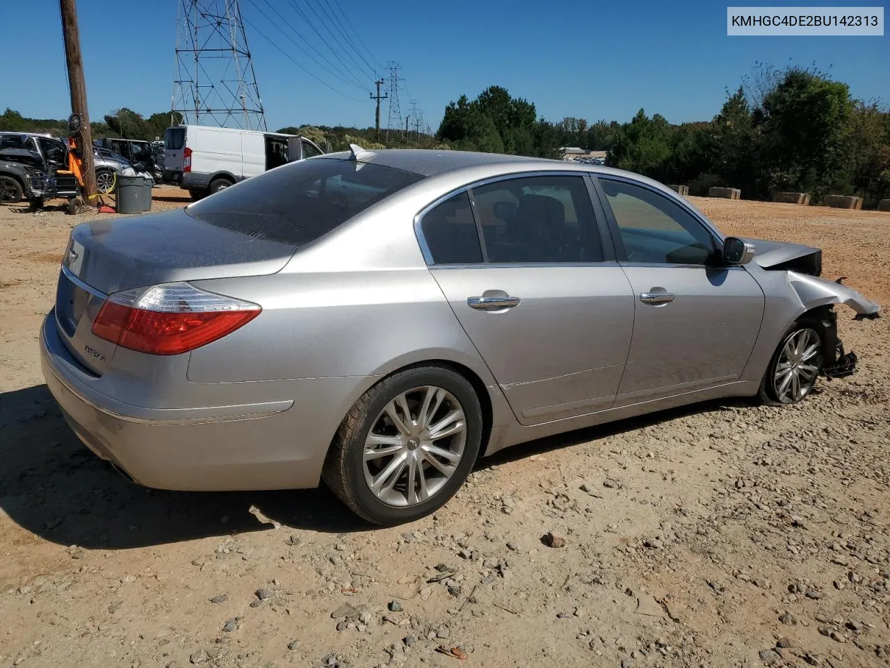 2011 Hyundai Genesis 3.8L VIN: KMHGC4DE2BU142313 Lot: 75638424