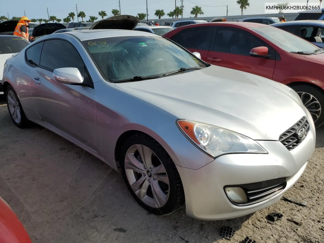 2011 Hyundai Genesis Coupe 3.8L VIN: KMHHU6KH2BU062665 Lot: 76574304