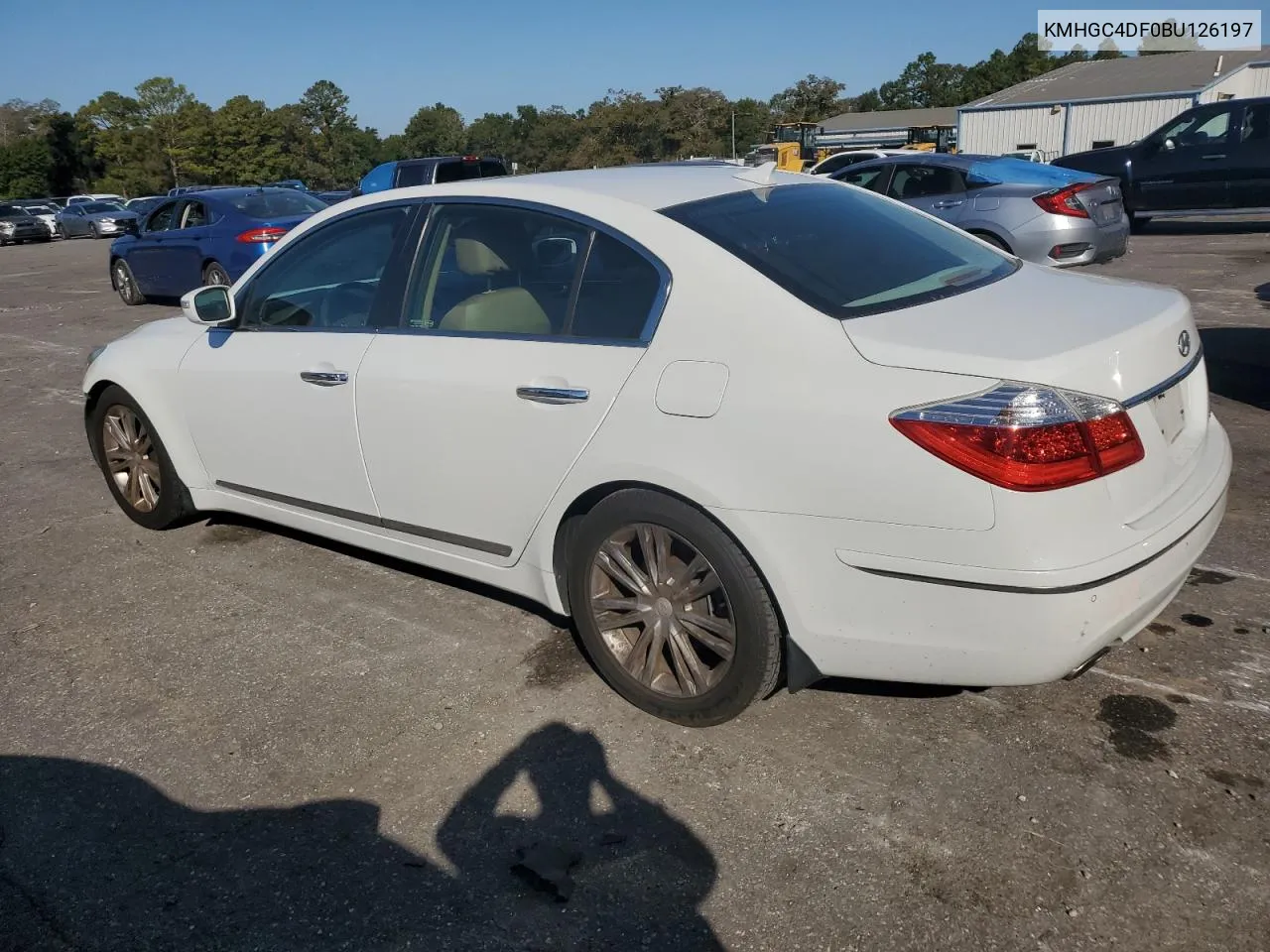 2011 Hyundai Genesis 4.6L VIN: KMHGC4DF0BU126197 Lot: 77011234