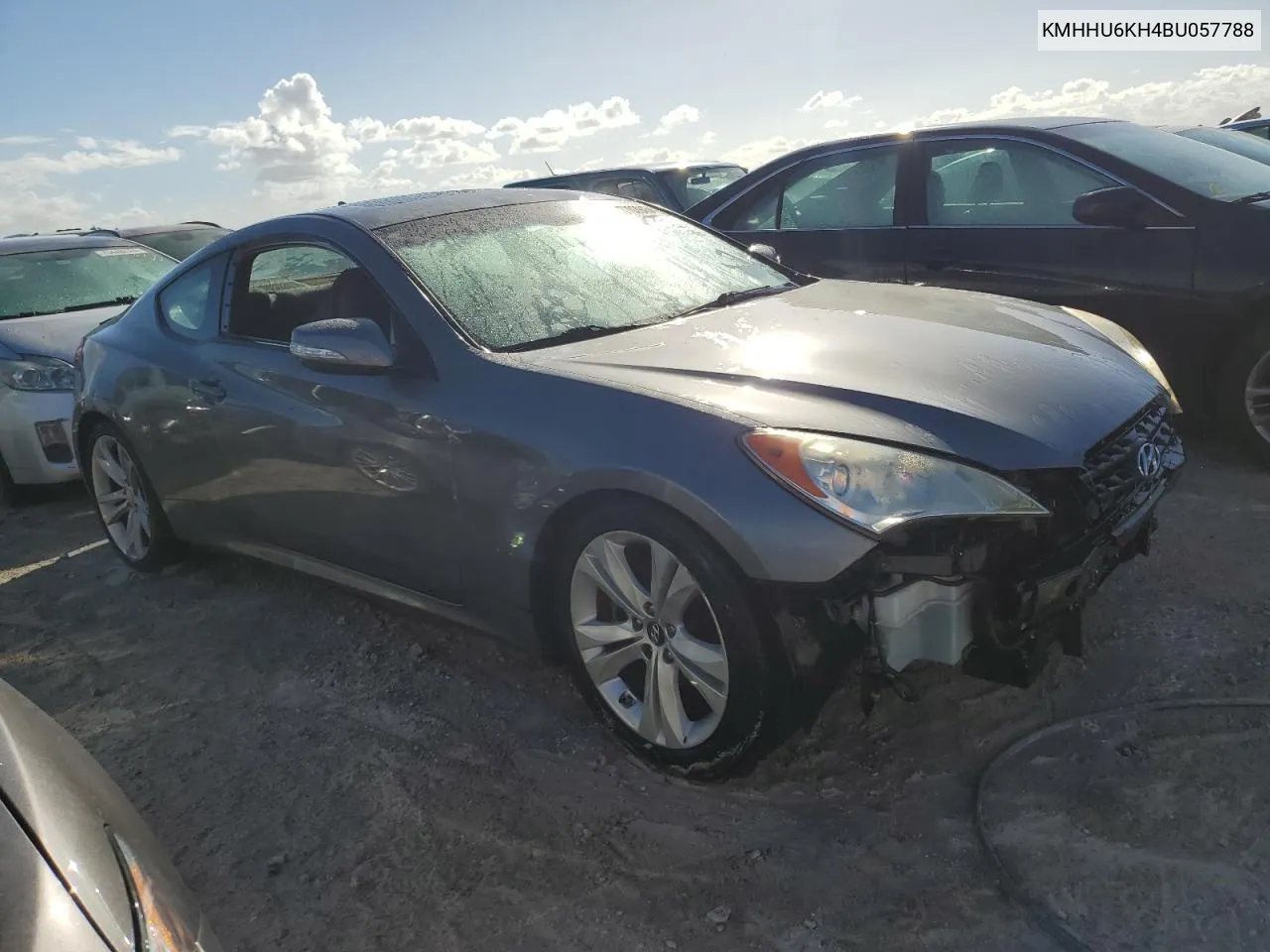 2011 Hyundai Genesis Coupe 3.8L VIN: KMHHU6KH4BU057788 Lot: 77039454