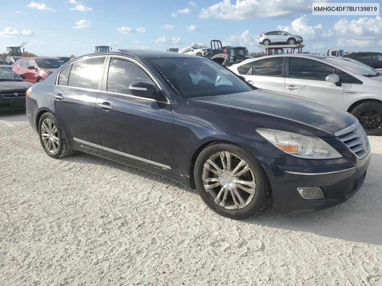 KMHGC4DF7BU139819 2011 Hyundai Genesis 4.6L