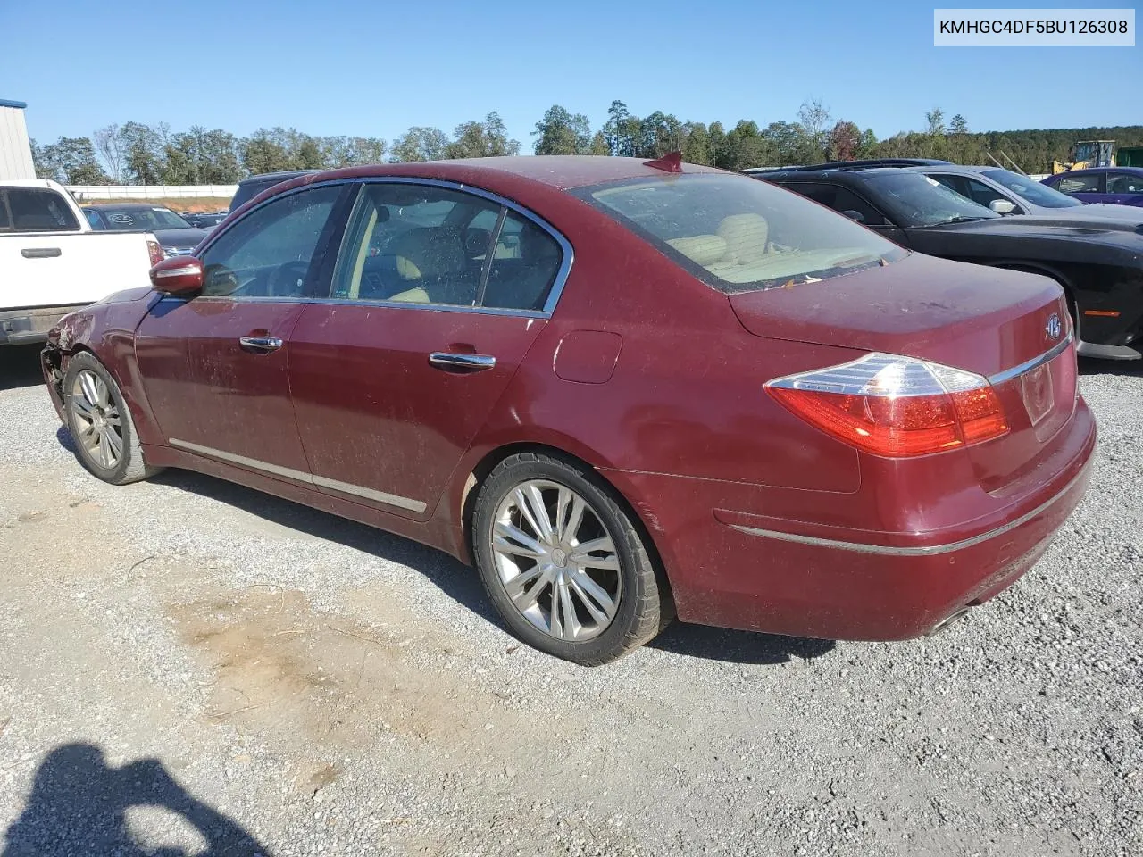 2011 Hyundai Genesis 4.6L VIN: KMHGC4DF5BU126308 Lot: 77261414