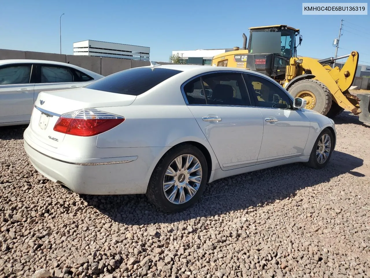 2011 Hyundai Genesis 3.8L VIN: KMHGC4DE6BU136319 Lot: 78639764