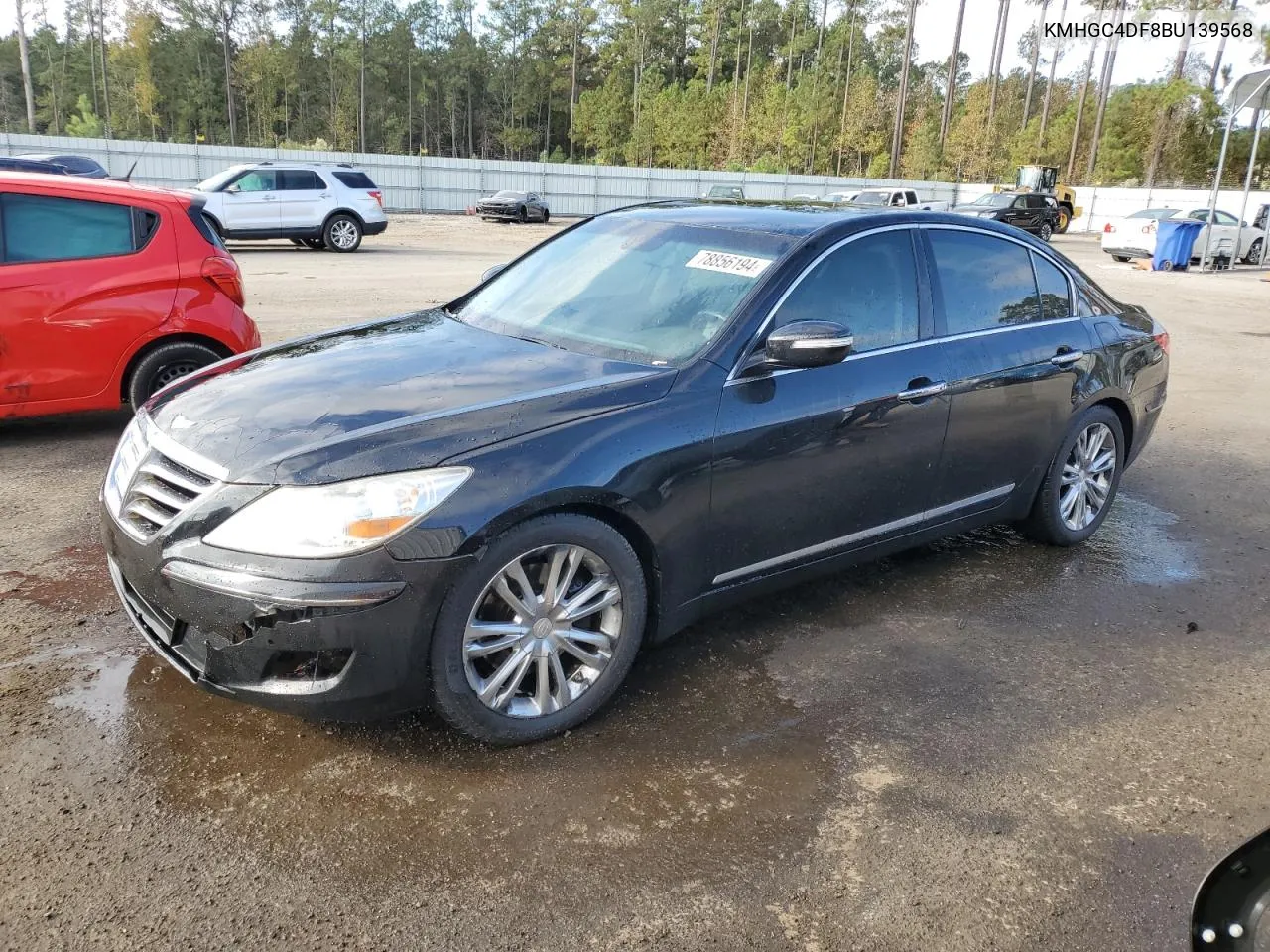 2011 Hyundai Genesis 4.6L VIN: KMHGC4DF8BU139568 Lot: 78856194