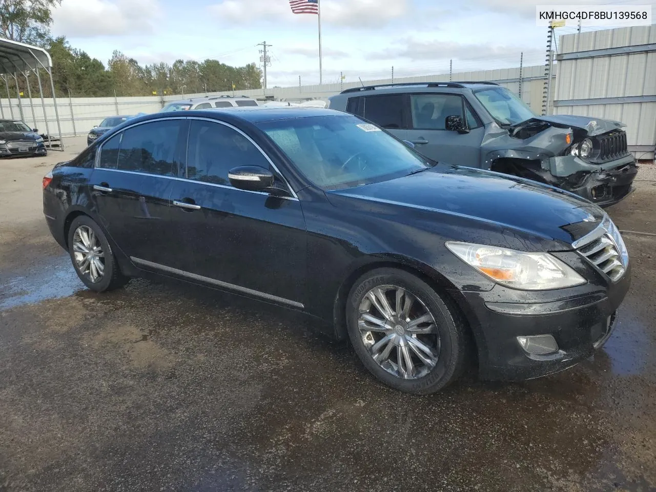 2011 Hyundai Genesis 4.6L VIN: KMHGC4DF8BU139568 Lot: 78856194