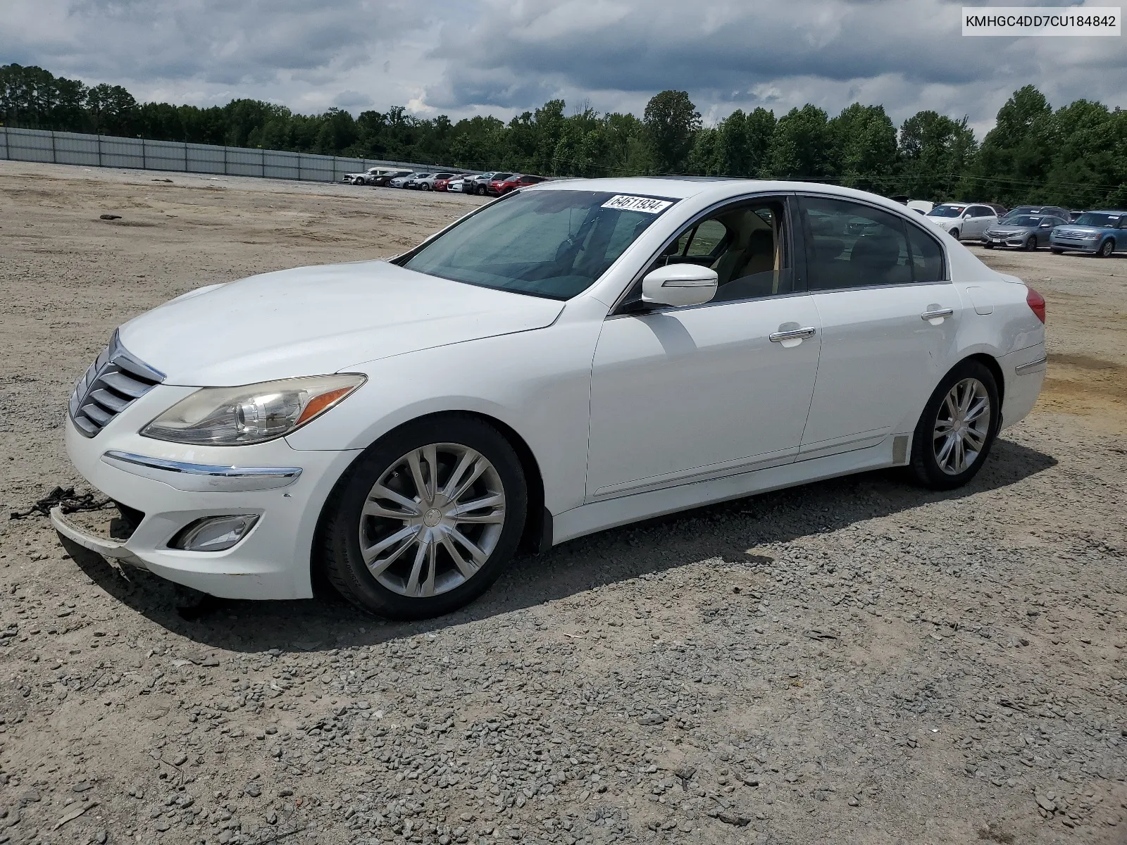 KMHGC4DD7CU184842 2012 Hyundai Genesis 3.8L