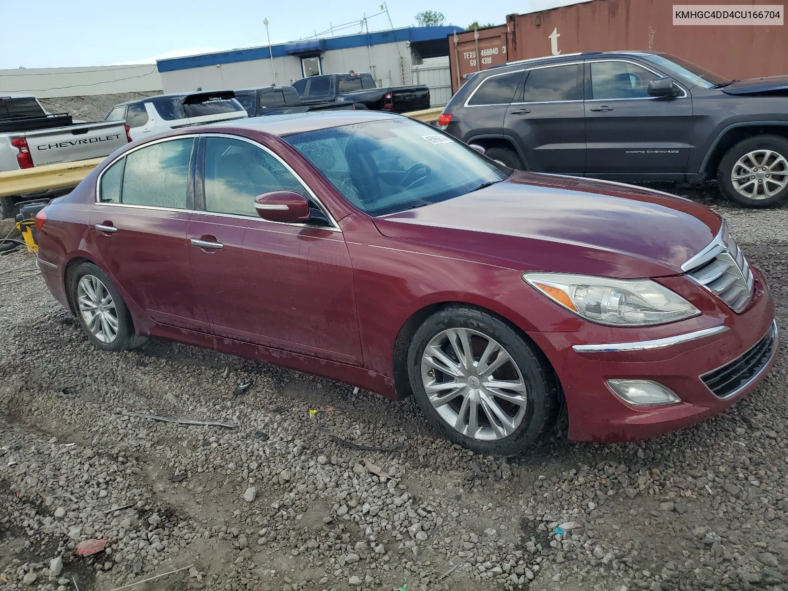 2012 Hyundai Genesis 3.8L VIN: KMHGC4DD4CU166704 Lot: 65966514