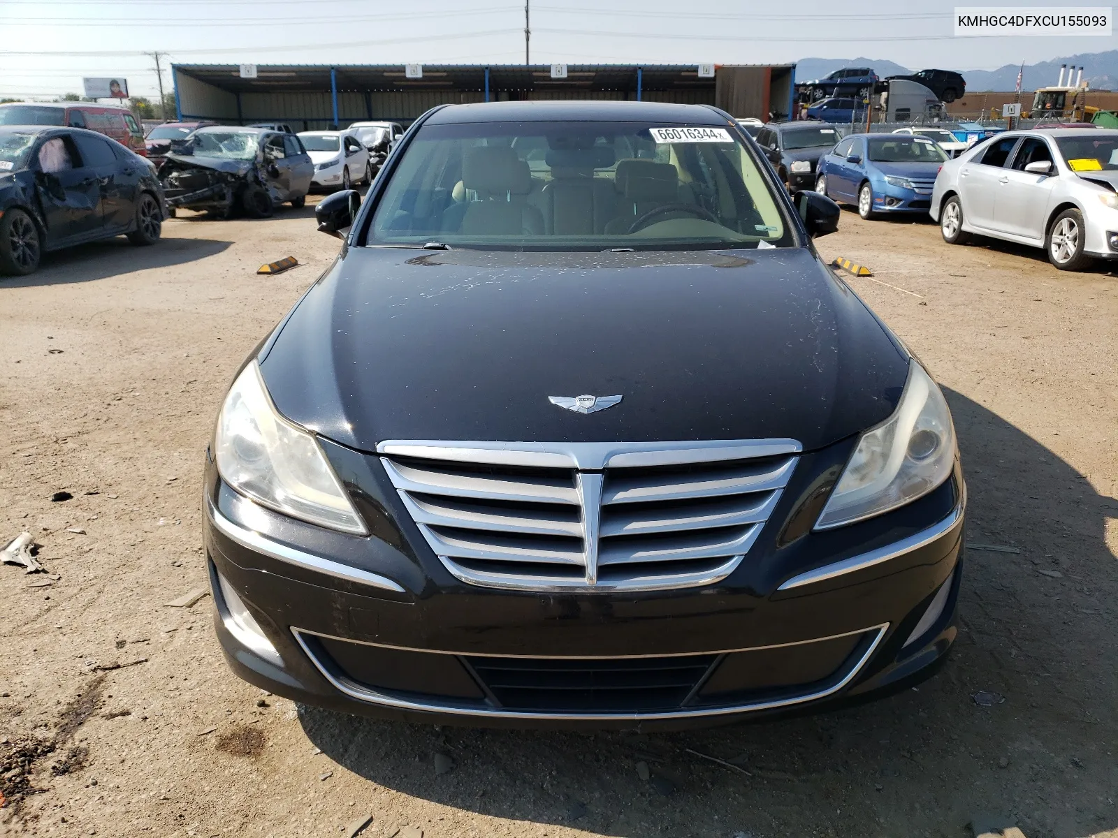 2012 Hyundai Genesis 4.6L VIN: KMHGC4DFXCU155093 Lot: 66016344