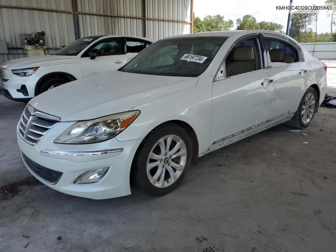 2012 Hyundai Genesis 3.8L VIN: KMHGC4DD9CU205643 Lot: 66197734