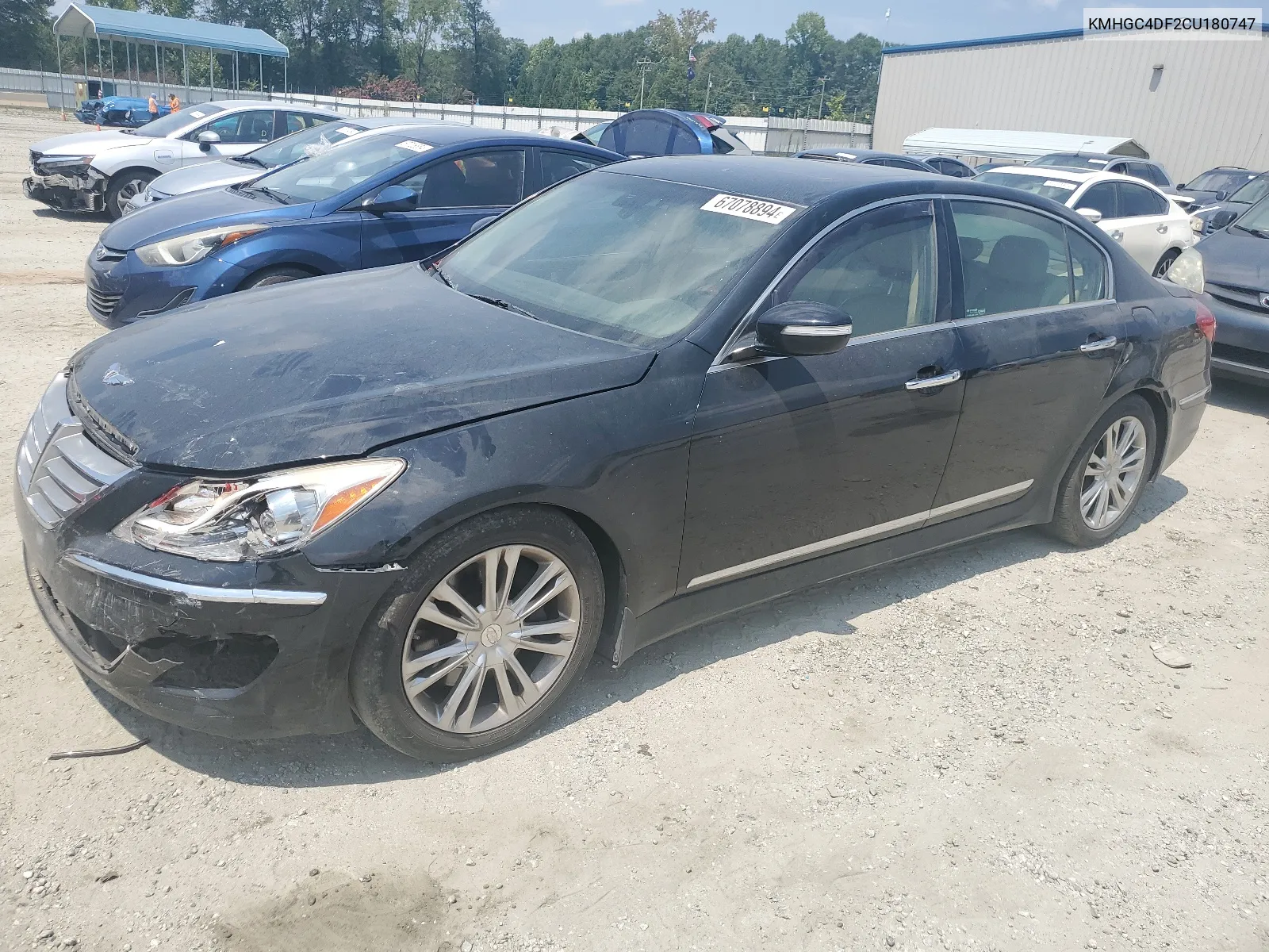 KMHGC4DF2CU180747 2012 Hyundai Genesis 4.6L