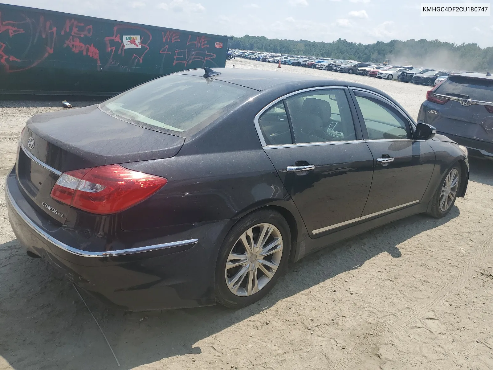 KMHGC4DF2CU180747 2012 Hyundai Genesis 4.6L