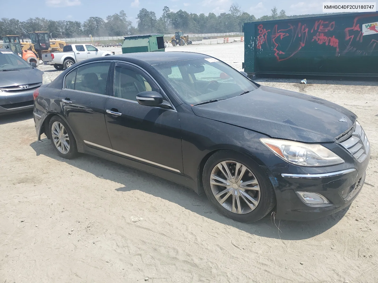 2012 Hyundai Genesis 4.6L VIN: KMHGC4DF2CU180747 Lot: 67078894