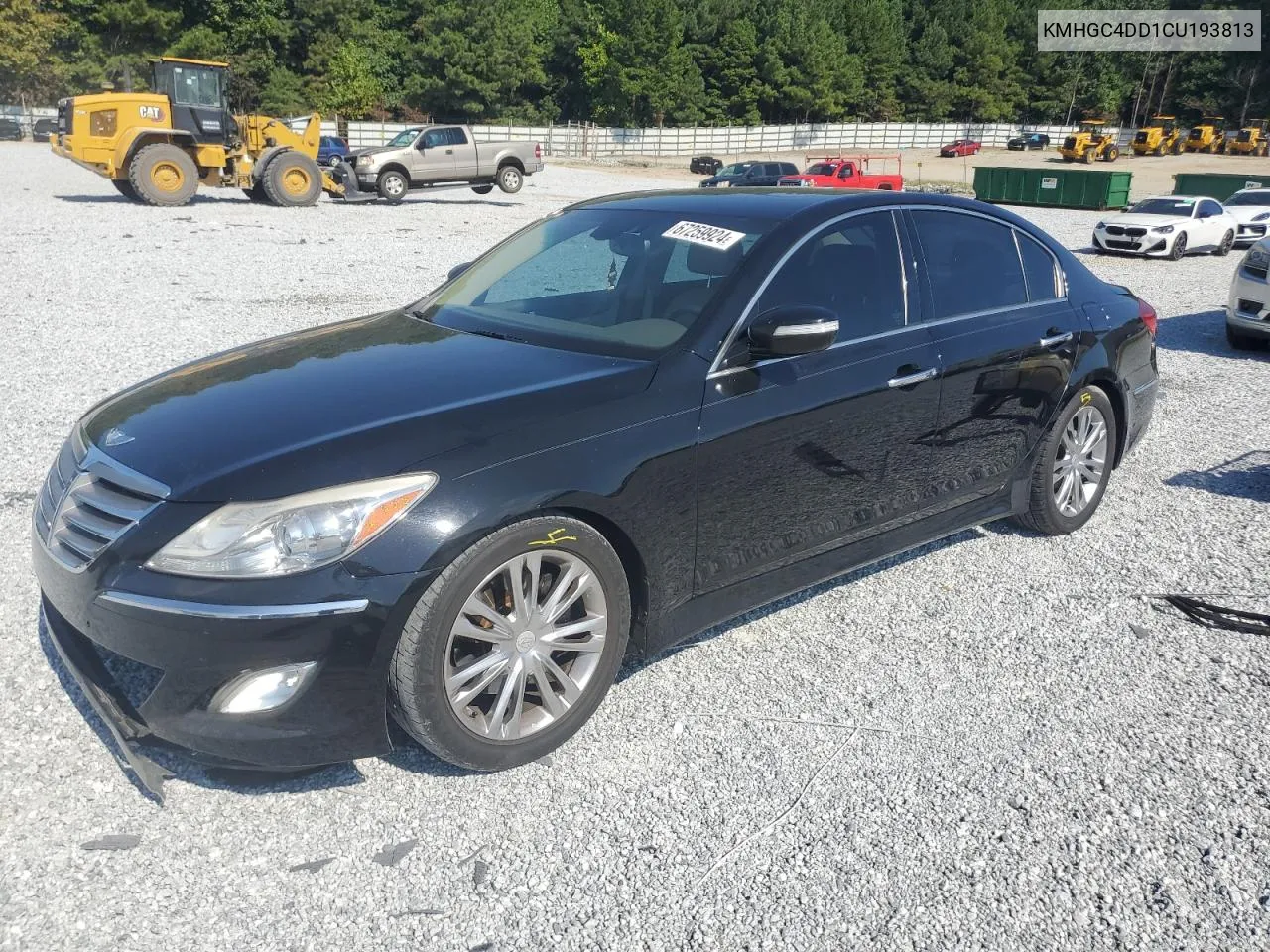 2012 Hyundai Genesis 3.8L VIN: KMHGC4DD1CU193813 Lot: 67259924