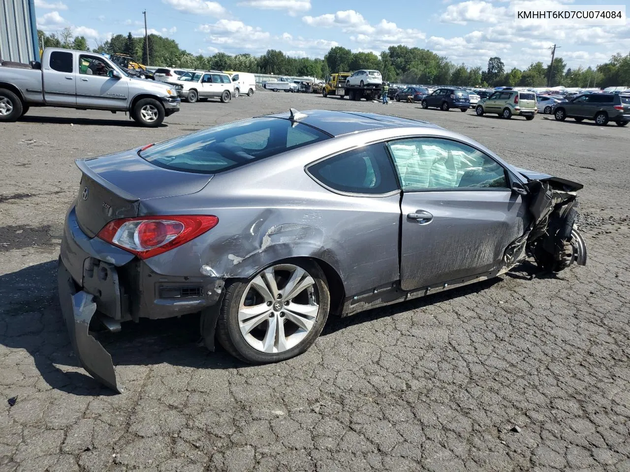 2012 Hyundai Genesis Coupe 2.0T VIN: KMHHT6KD7CU074084 Lot: 68956614