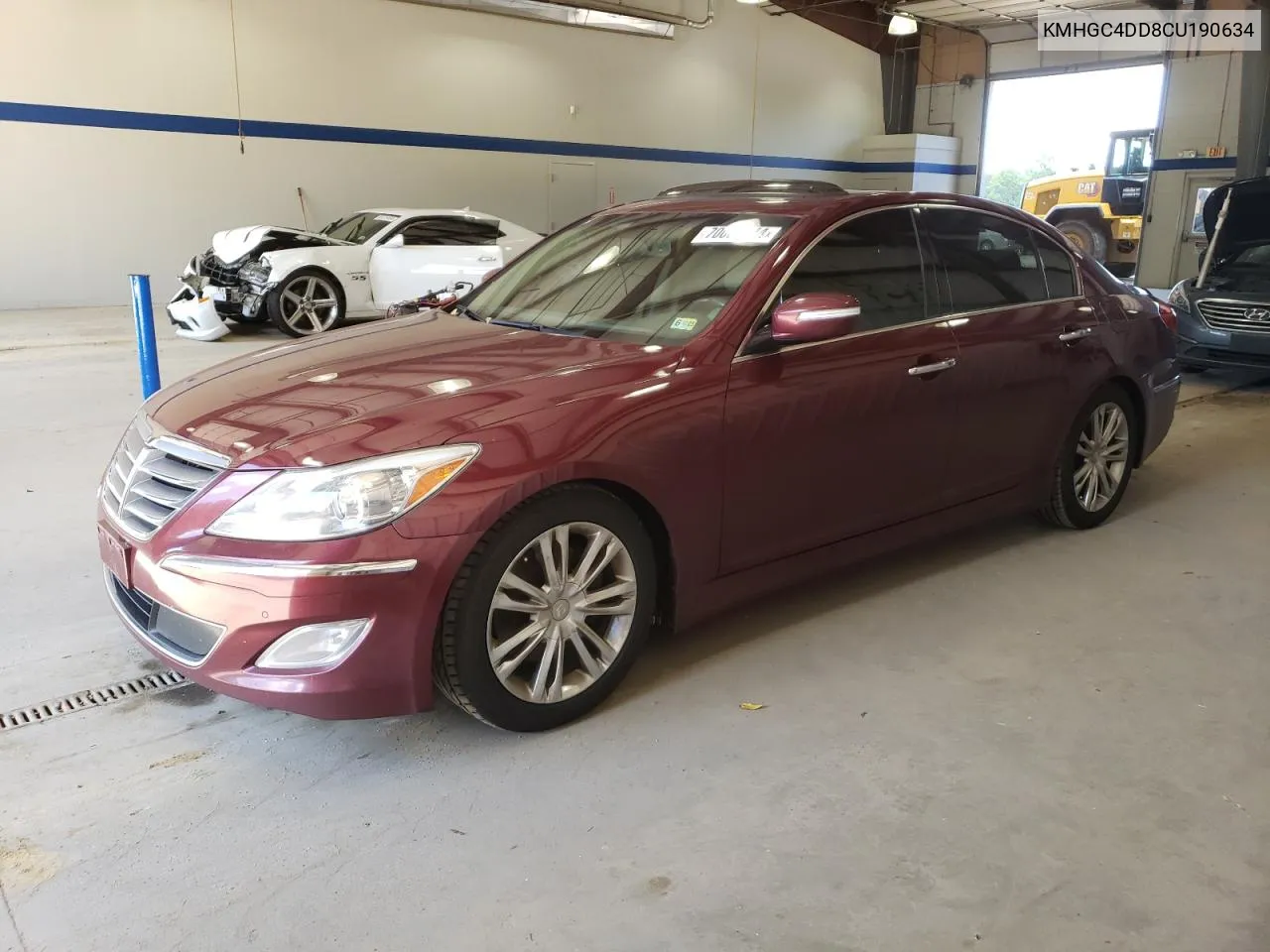 2012 Hyundai Genesis 3.8L VIN: KMHGC4DD8CU190634 Lot: 70001344