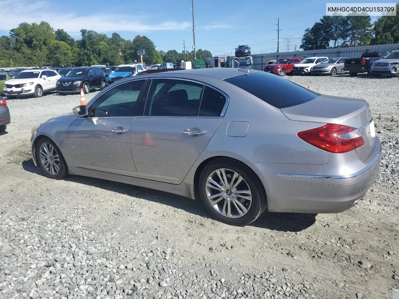 2012 Hyundai Genesis 3.8L VIN: KMHGC4DD4CU153709 Lot: 70168274