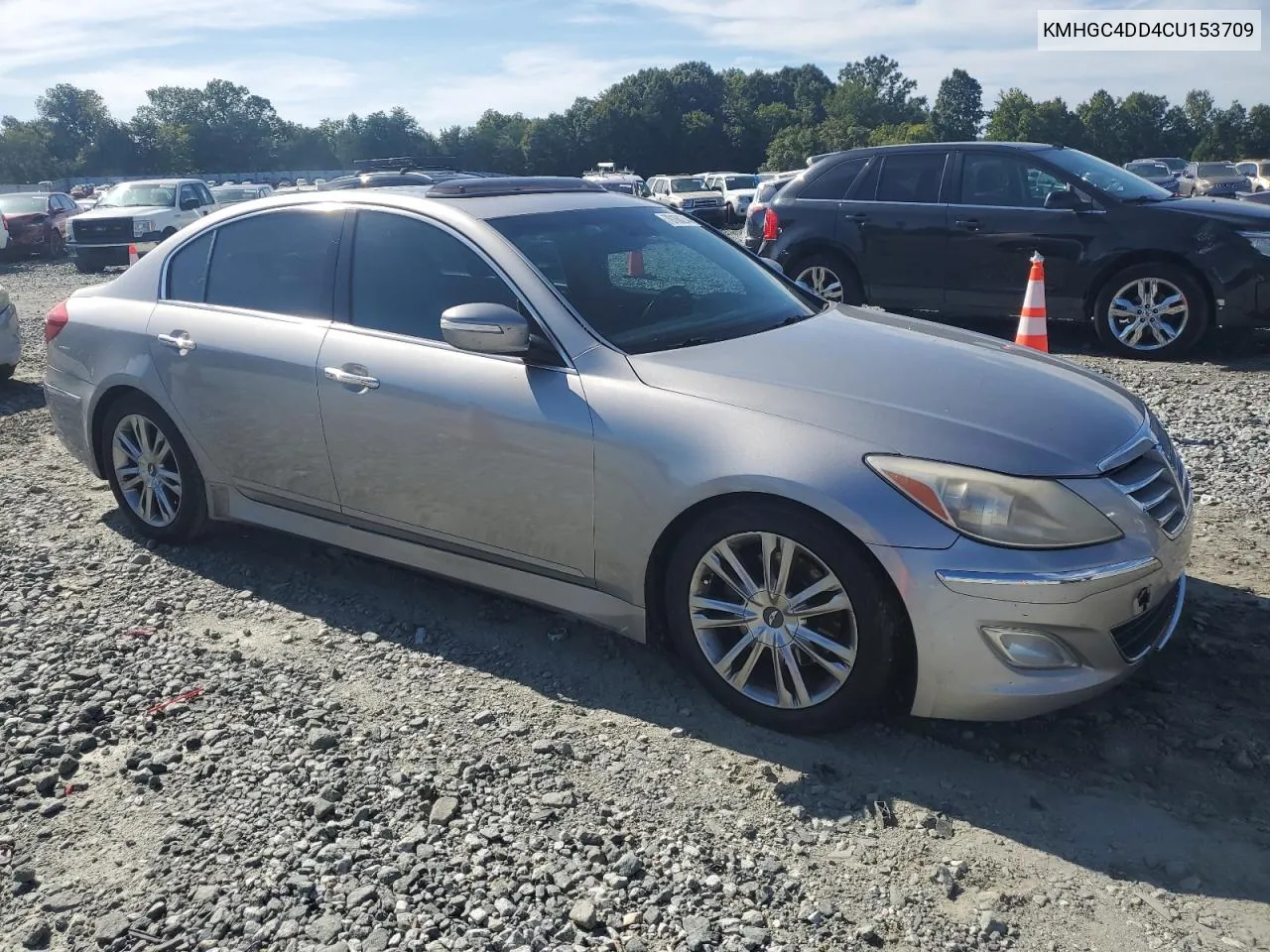 2012 Hyundai Genesis 3.8L VIN: KMHGC4DD4CU153709 Lot: 70168274