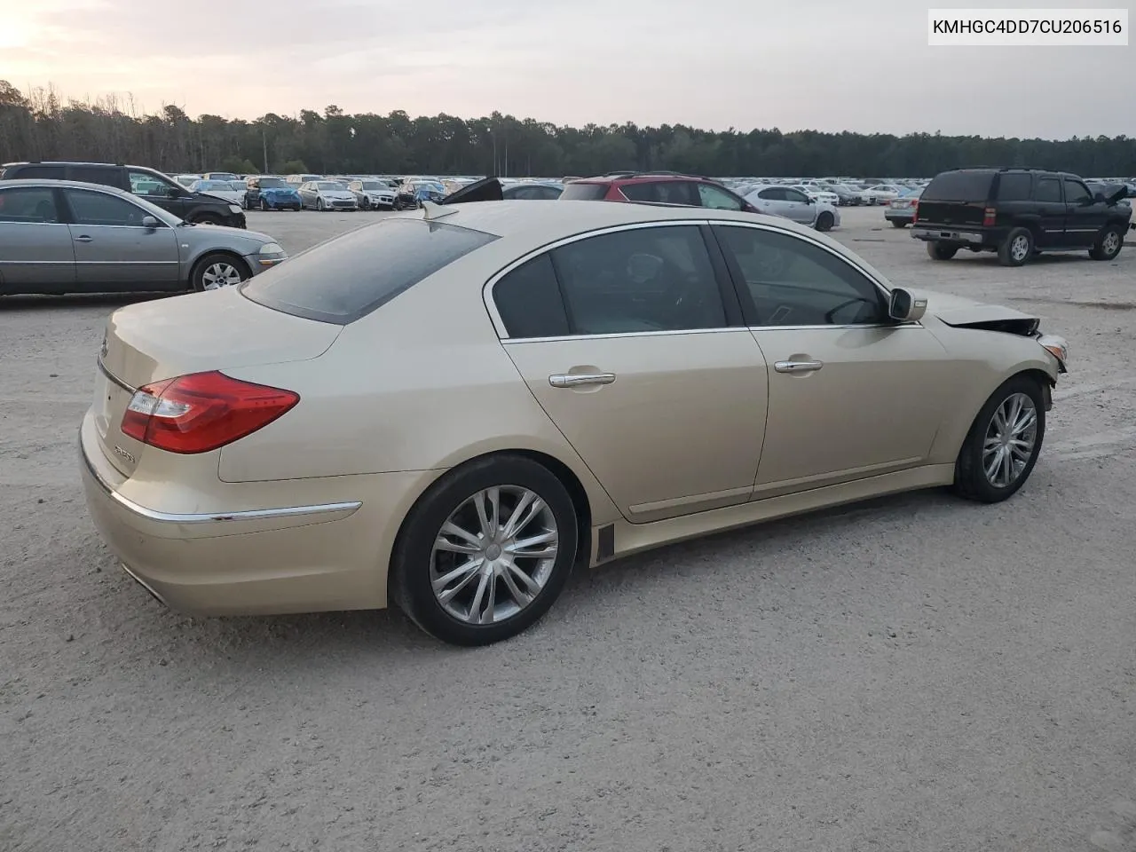 2012 Hyundai Genesis 3.8L VIN: KMHGC4DD7CU206516 Lot: 70757754