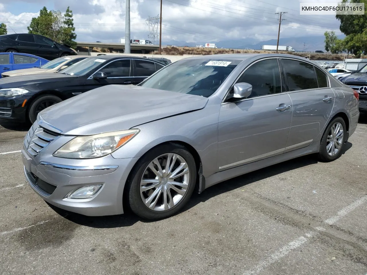 KMHGC4DF6CU171615 2012 Hyundai Genesis 4.6L