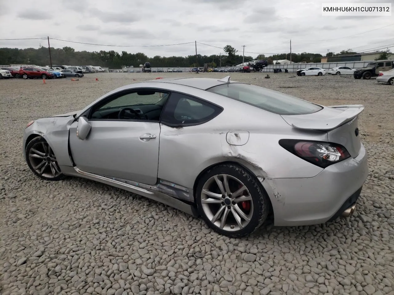 2012 Hyundai Genesis Coupe 3.8L VIN: KMHHU6KH1CU071312 Lot: 72027694