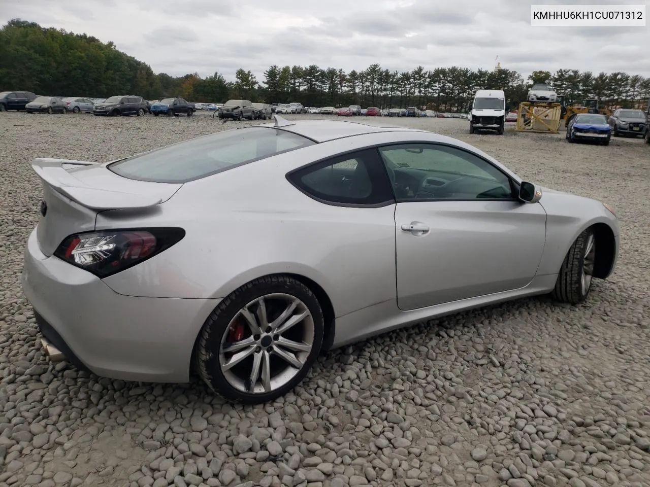 2012 Hyundai Genesis Coupe 3.8L VIN: KMHHU6KH1CU071312 Lot: 72027694