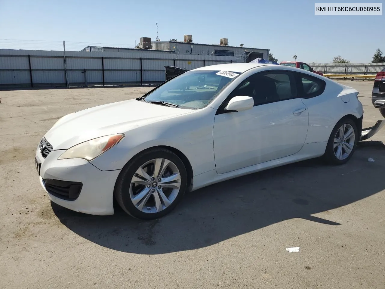 2012 Hyundai Genesis Coupe 2.0T VIN: KMHHT6KD6CU068955 Lot: 73364944