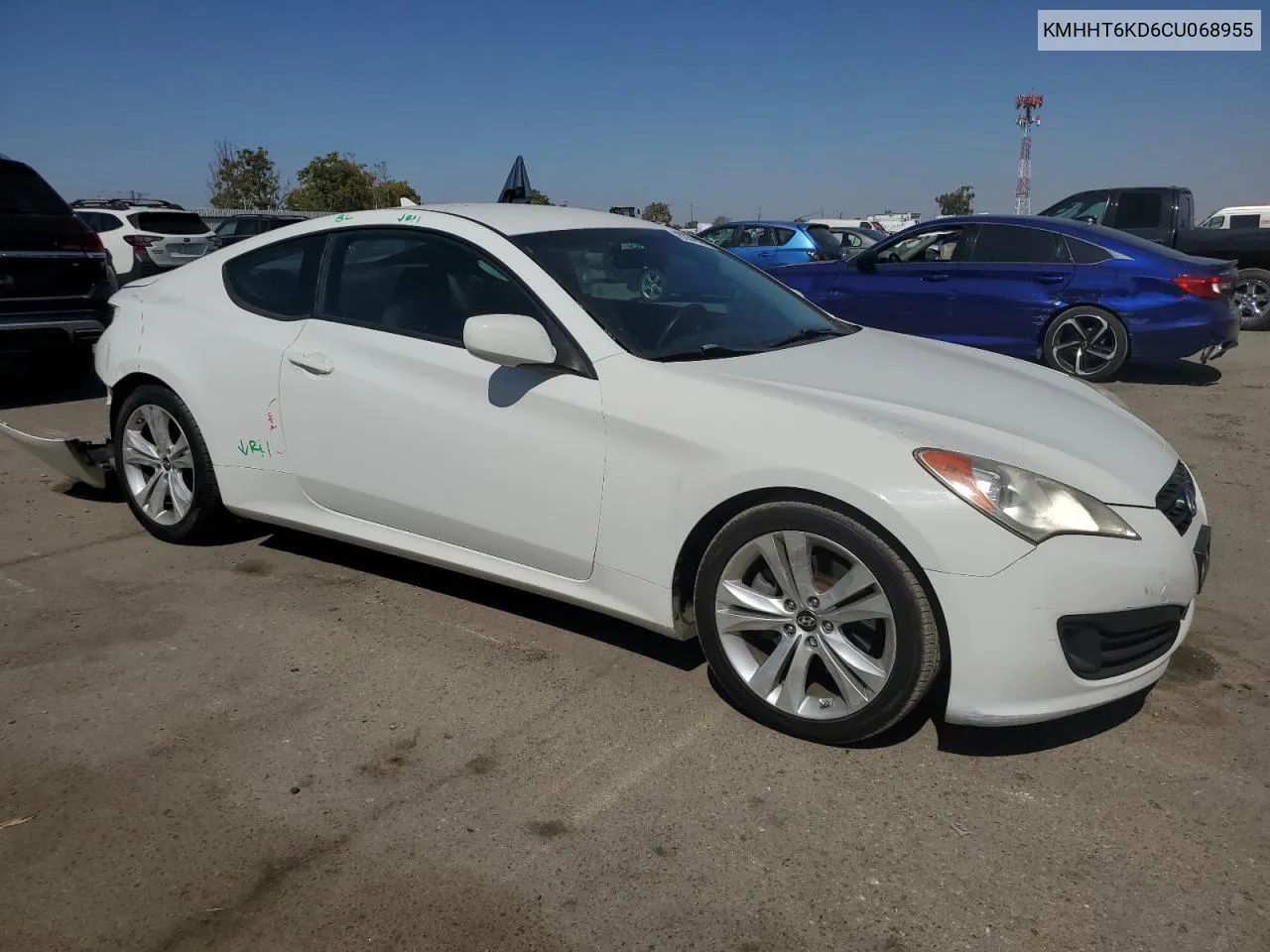 2012 Hyundai Genesis Coupe 2.0T VIN: KMHHT6KD6CU068955 Lot: 73364944