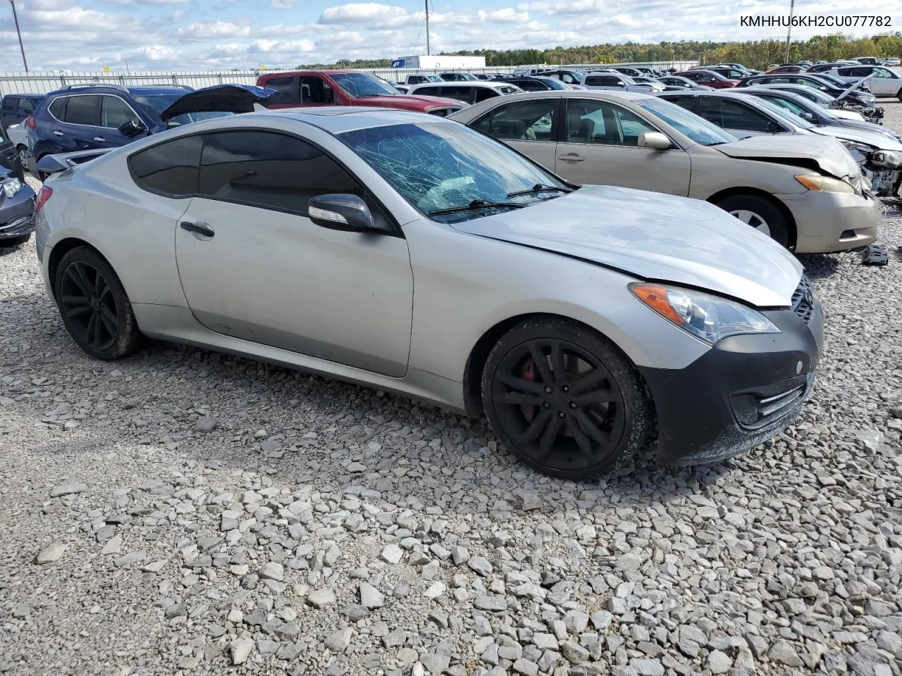 2012 Hyundai Genesis Coupe 3.8L VIN: KMHHU6KH2CU077782 Lot: 74044164