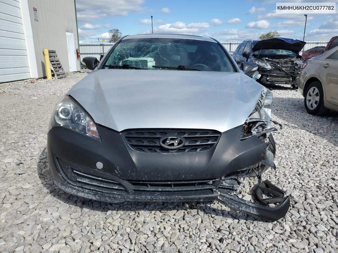 2012 Hyundai Genesis Coupe 3.8L VIN: KMHHU6KH2CU077782 Lot: 74044164