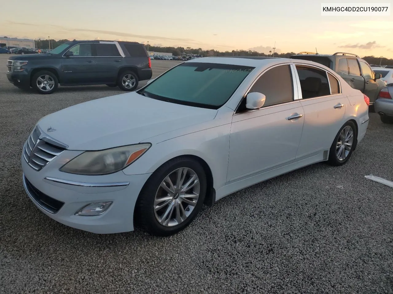 KMHGC4DD2CU190077 2012 Hyundai Genesis 3.8L