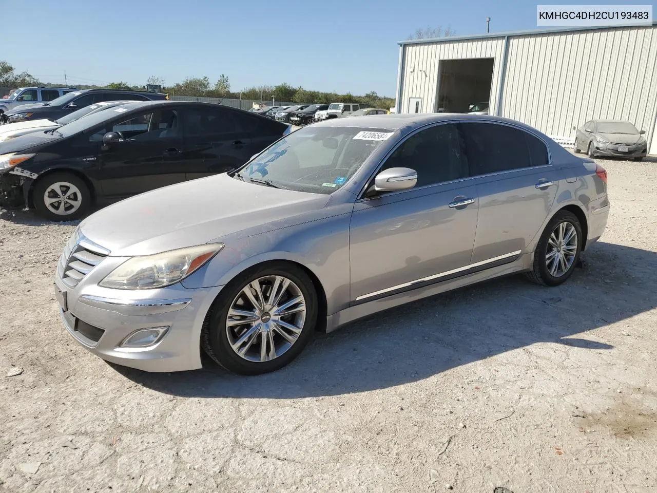 2012 Hyundai Genesis 5.0L VIN: KMHGC4DH2CU193483 Lot: 74206584