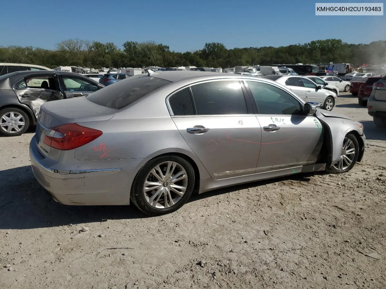 KMHGC4DH2CU193483 2012 Hyundai Genesis 5.0L