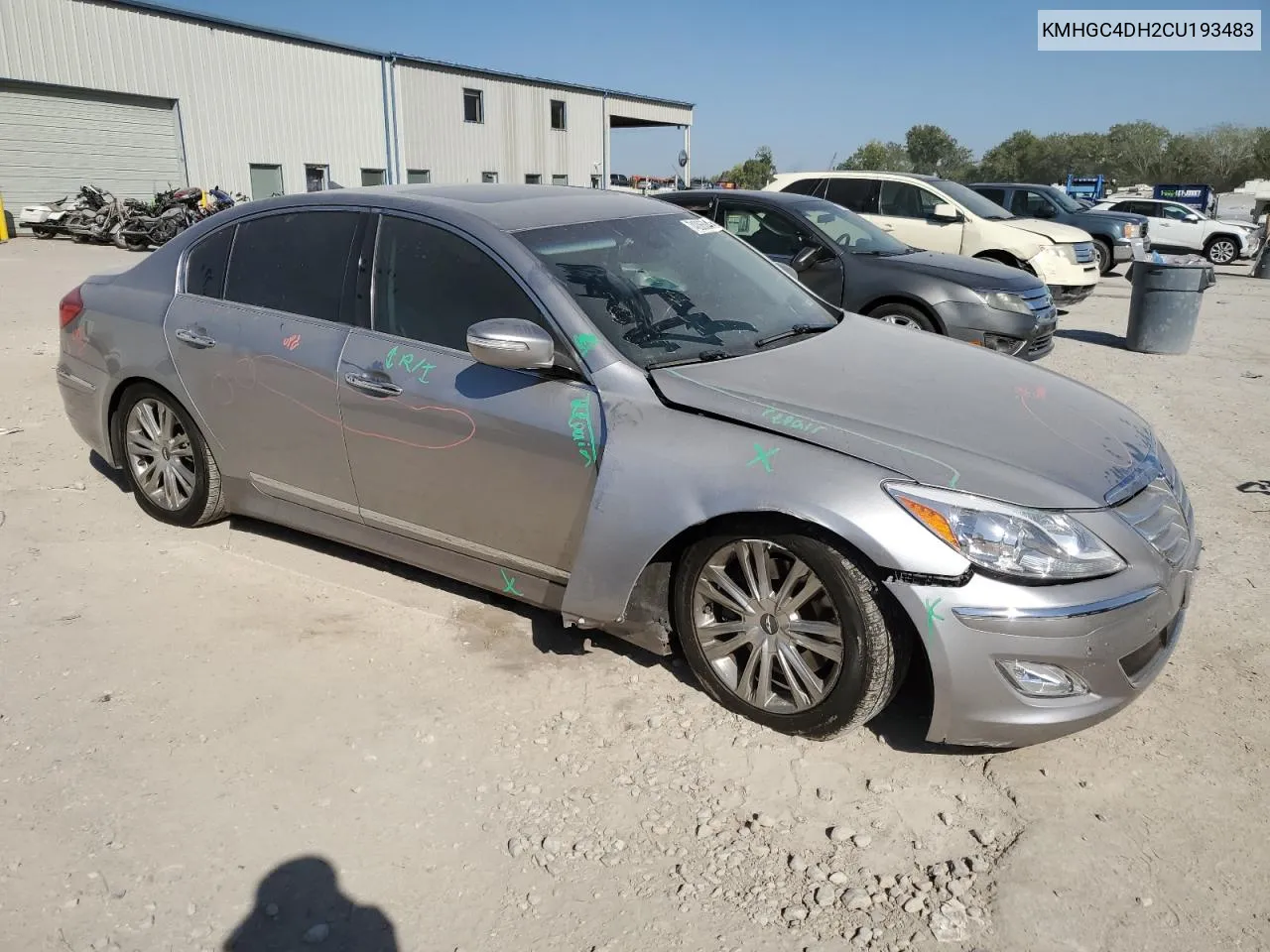 KMHGC4DH2CU193483 2012 Hyundai Genesis 5.0L