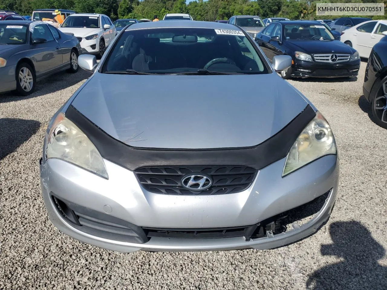 KMHHT6KD3CU070551 2012 Hyundai Genesis Coupe 2.0T