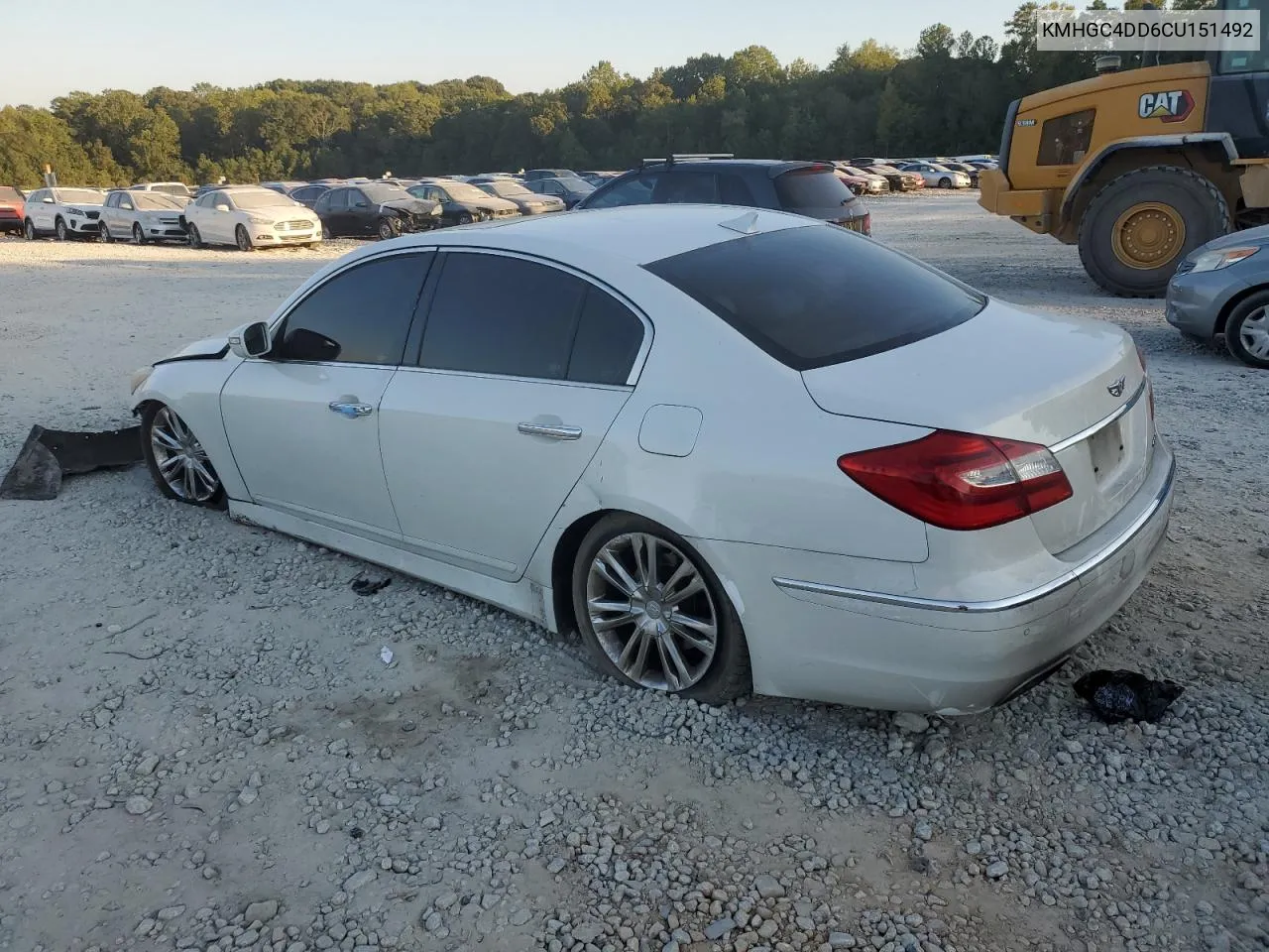 2012 Hyundai Genesis 3.8L VIN: KMHGC4DD6CU151492 Lot: 74968914