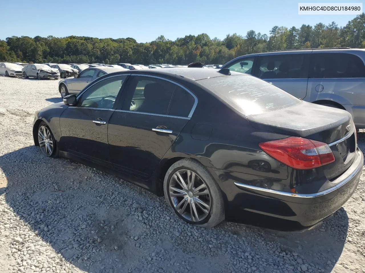 KMHGC4DD8CU184980 2012 Hyundai Genesis 3.8L