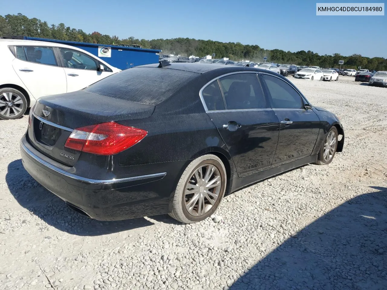 KMHGC4DD8CU184980 2012 Hyundai Genesis 3.8L