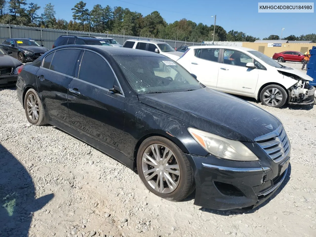 KMHGC4DD8CU184980 2012 Hyundai Genesis 3.8L