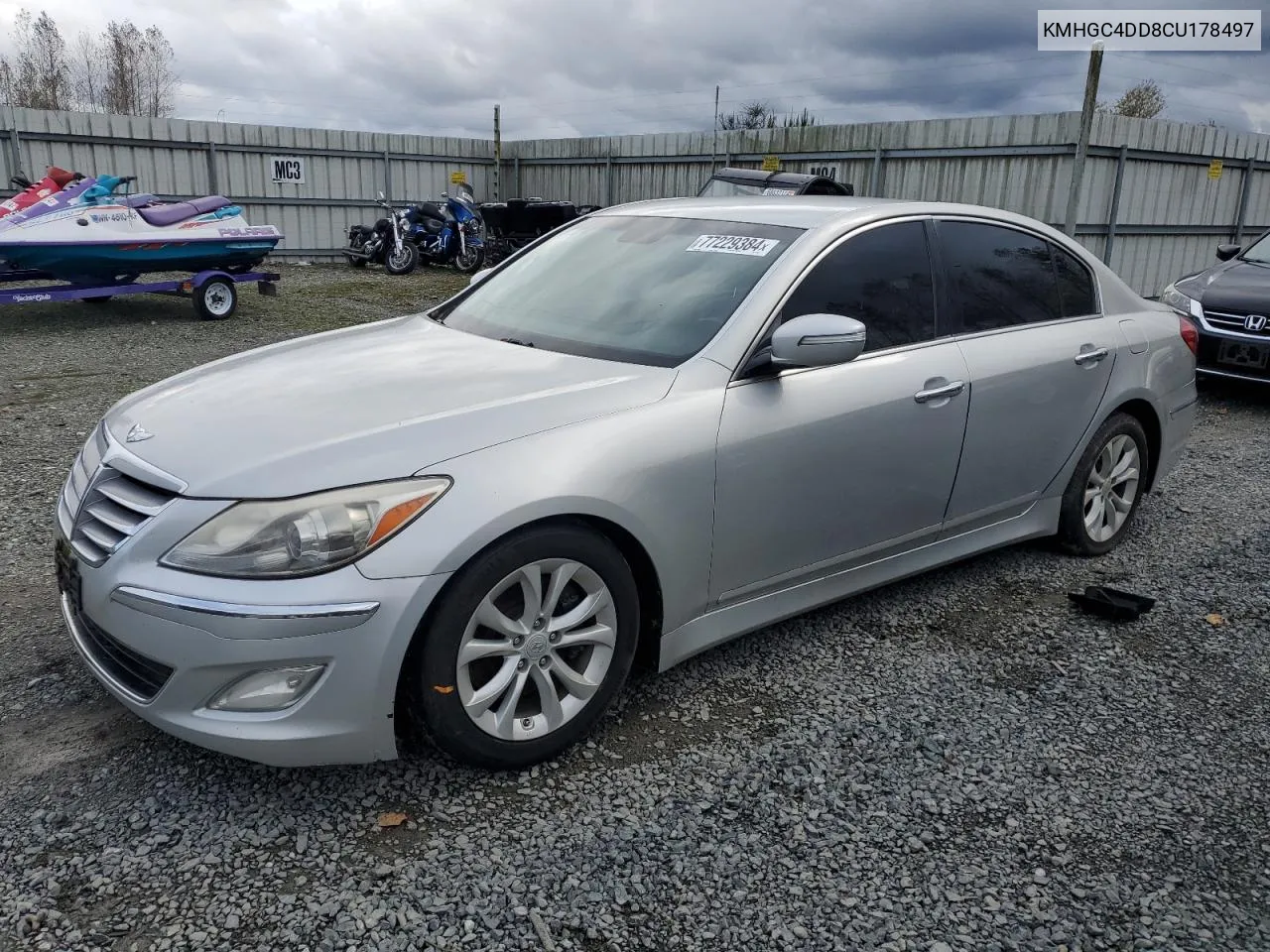 KMHGC4DD8CU178497 2012 Hyundai Genesis 3.8L