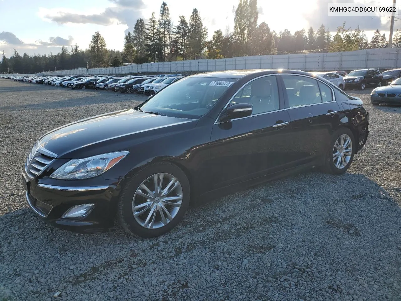 2012 Hyundai Genesis 3.8L VIN: KMHGC4DD6CU169622 Lot: 77680944