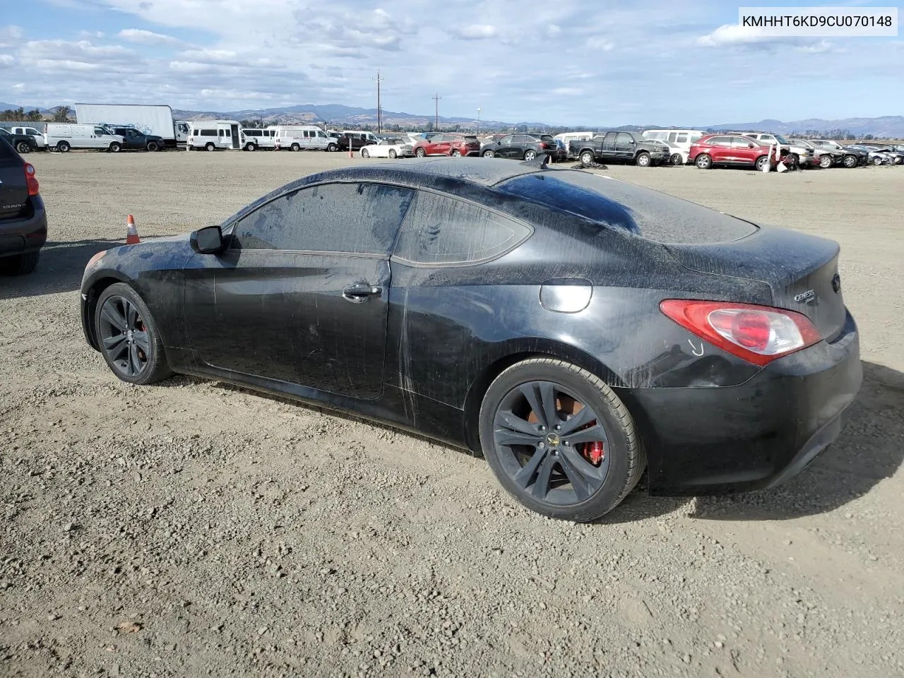 2012 Hyundai Genesis Coupe 2.0T VIN: KMHHT6KD9CU070148 Lot: 78081764