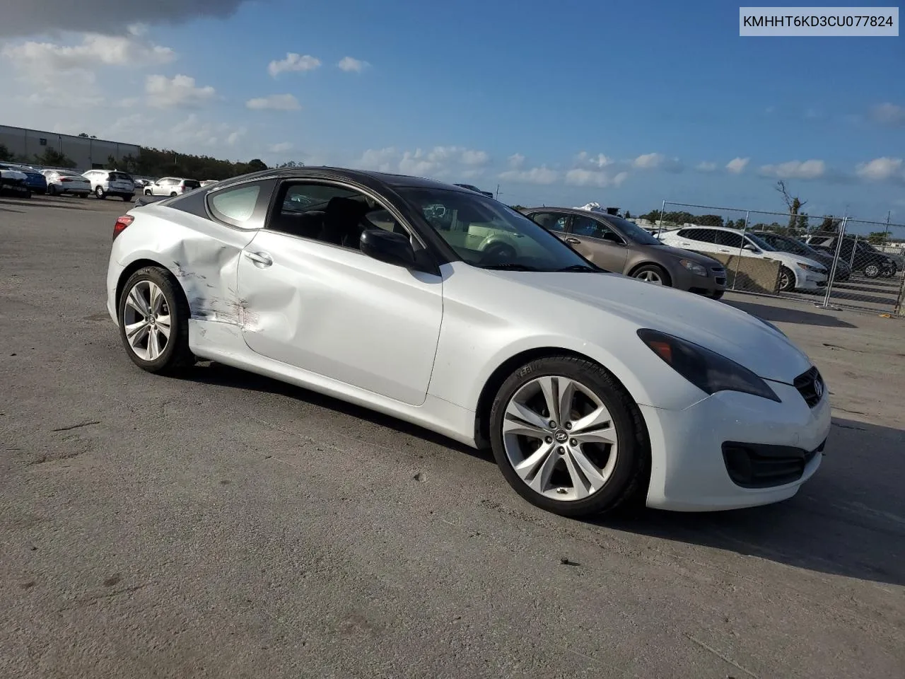 2012 Hyundai Genesis Coupe 2.0T VIN: KMHHT6KD3CU077824 Lot: 78500004