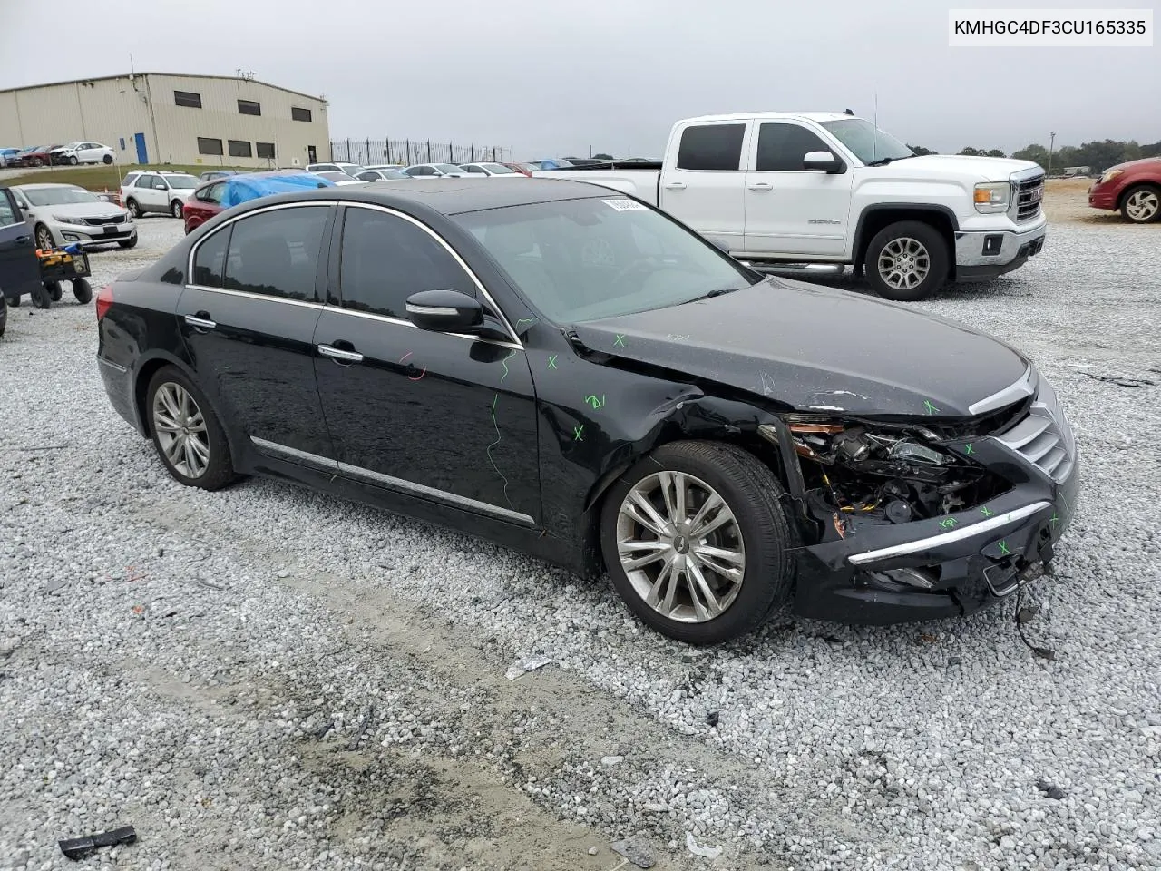 2012 Hyundai Genesis 4.6L VIN: KMHGC4DF3CU165335 Lot: 79304894