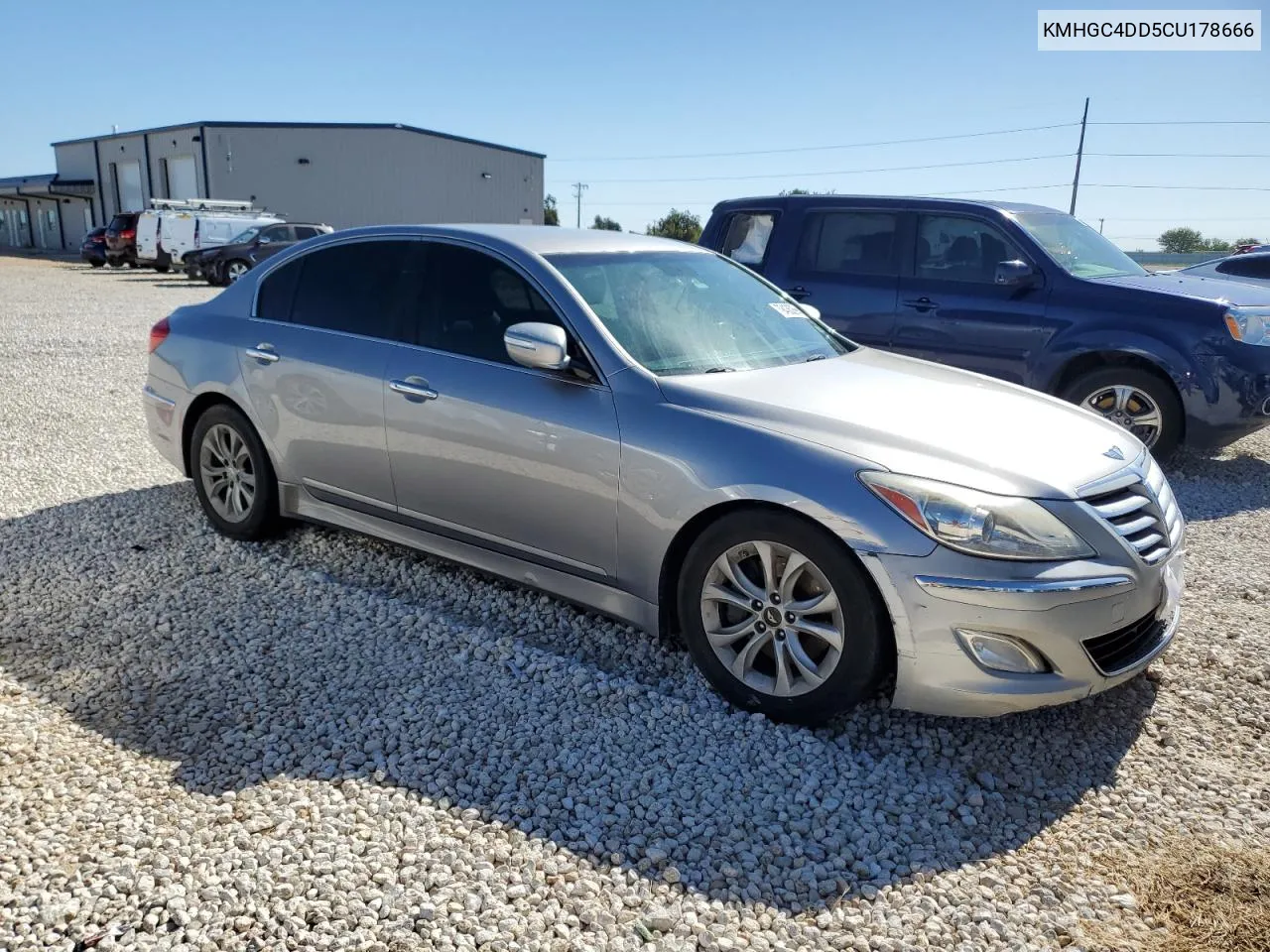 2012 Hyundai Genesis 3.8L VIN: KMHGC4DD5CU178666 Lot: 79436264