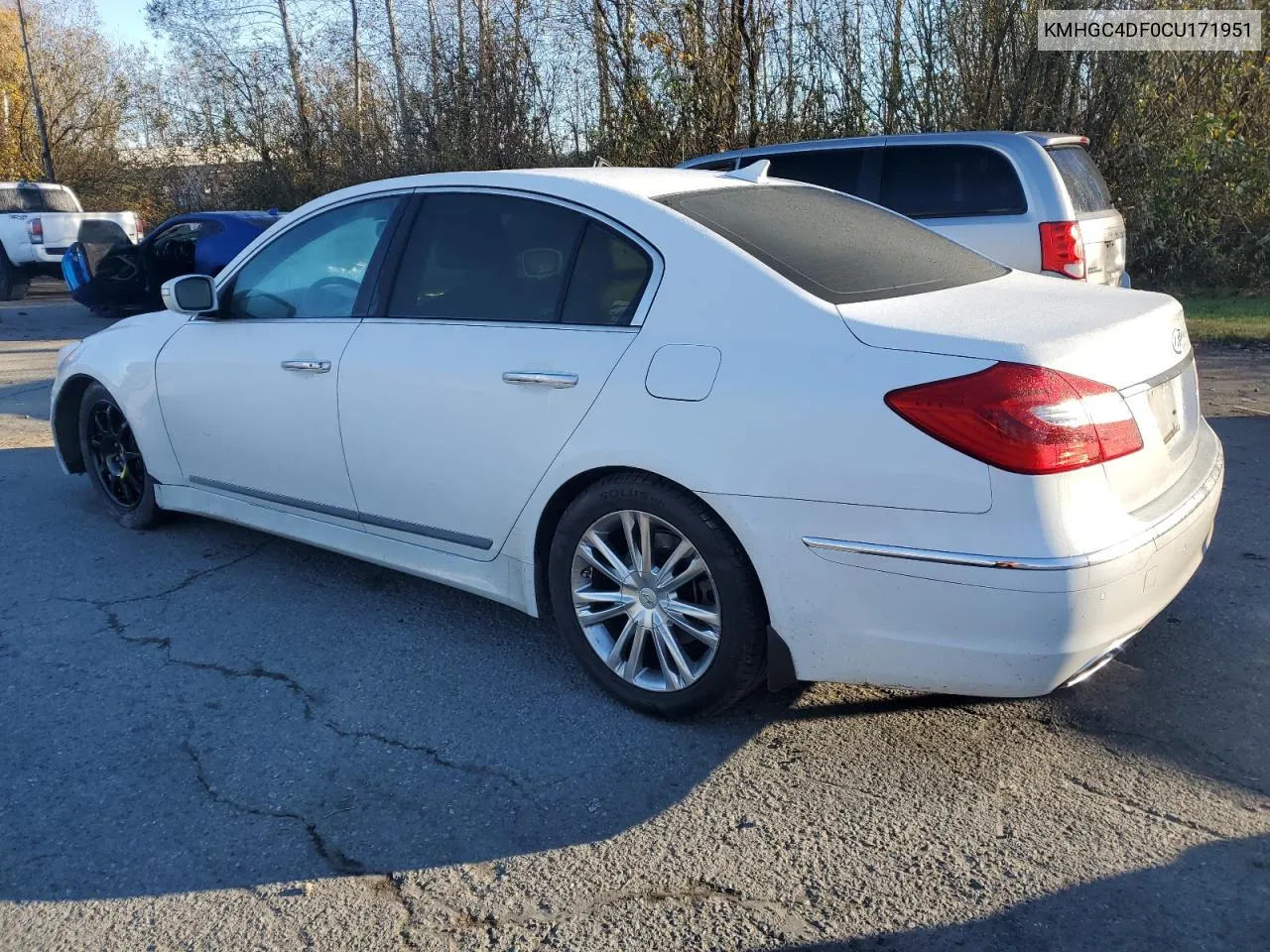 2012 Hyundai Genesis 4.6L VIN: KMHGC4DF0CU171951 Lot: 79861814