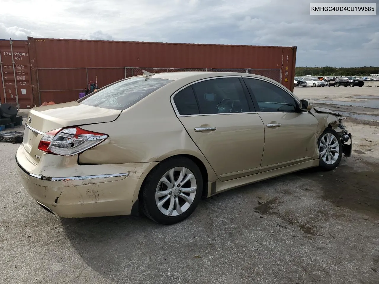 2012 Hyundai Genesis 3.8L VIN: KMHGC4DD4CU199685 Lot: 79884804