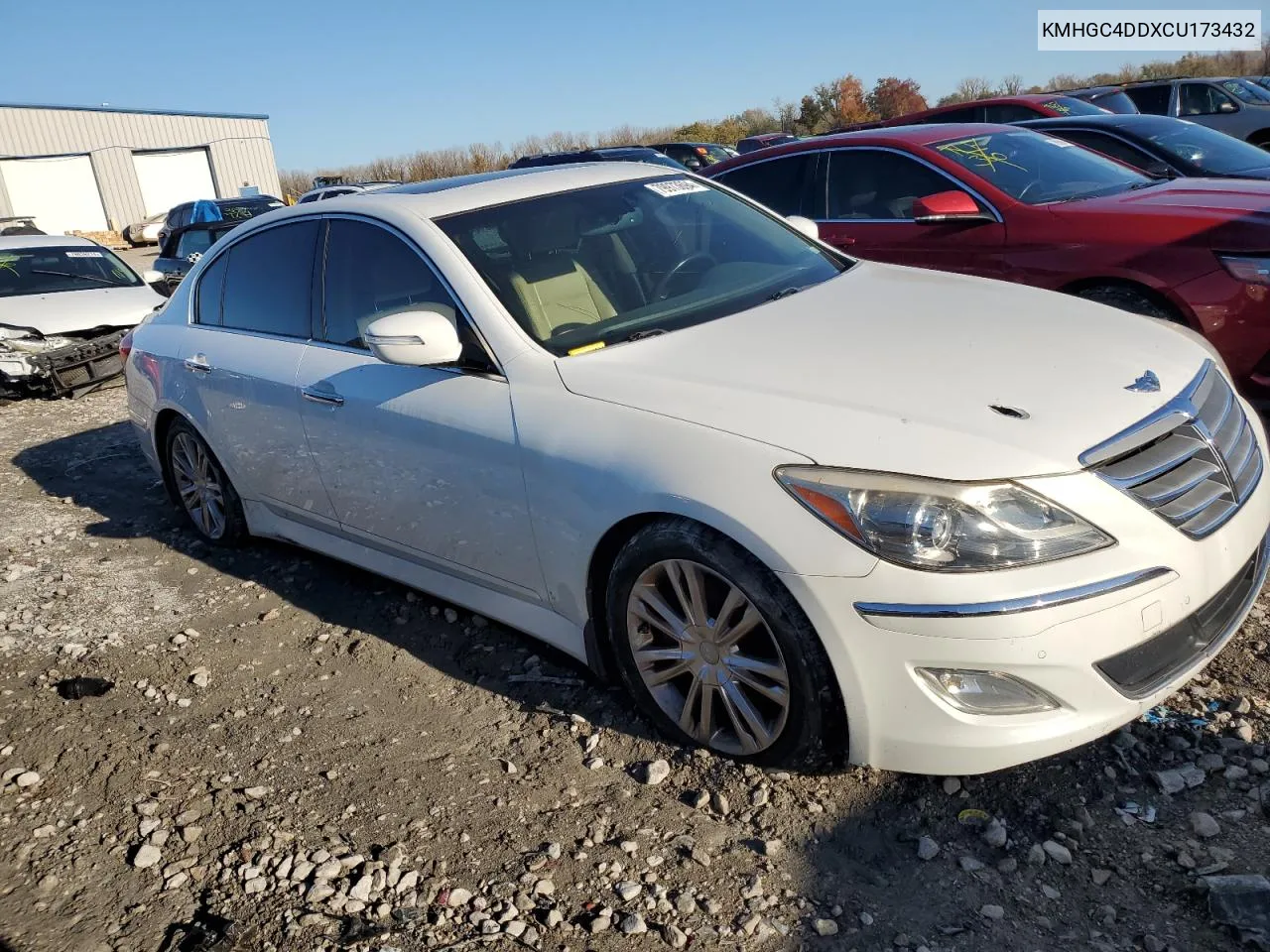 2012 Hyundai Genesis 3.8L VIN: KMHGC4DDXCU173432 Lot: 79973694