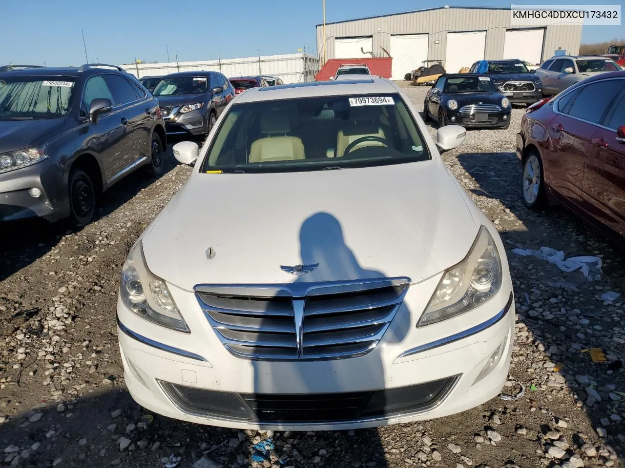 2012 Hyundai Genesis 3.8L VIN: KMHGC4DDXCU173432 Lot: 79973694